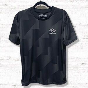 Hollister California Black Compression Short Sleeve Tee Shirt Size Small